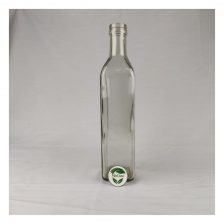 500ML Multipurpose Empty Glass Refillable and Transparent Square Bottle for Home, Travel, Beauty, Makeup, Essential Oils, Bath Salts etc.