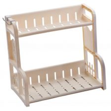 Kitchen Storage Organizer Plastic Rack 2 Layer