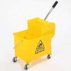 Mini Mop Bucket Wringer Trolley (24 Ltr , Yellow)