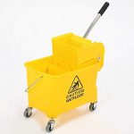 Mini Mop Bucket Wringer Trolley (24 Ltr , Yellow)