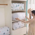 Multifunction Cloth Blanket Storage Organizer Bag