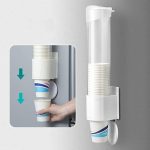 Wall Mounted Paper Plastic Cup Dispenser Holder Organizer