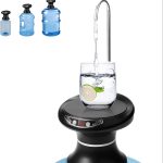 Automatic Drinking Water Dispenser Pump with Tray USB Rechargeable Portable