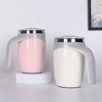 Automatic Magnetic Stirring Coffee Cup Self Mixing Stainless Steel Cup