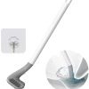 Deep Cleaning Flexible Silicone Toilet Brush with Non-Slip Long Handle